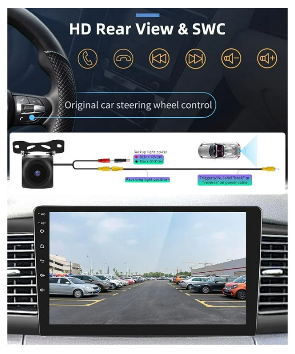 3years warranty 1G+32G Android 9 Inch Toyota Corolla 2007-2012 Wireless Carplay, Bluetooth GPS WiFi FM Mirror Link + Backup Camera كاربلاي أندرويد نافجيشن  ضمان ٣سنوات مع كامرة تويوتا كورولا