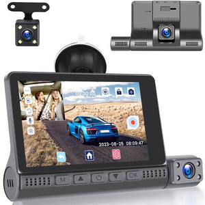 One year warranty DVR Dash Cam 3 lens 1080P with screen 3.16”  11000030 داش كام 3 كامرات وشاشة ضمان سنة