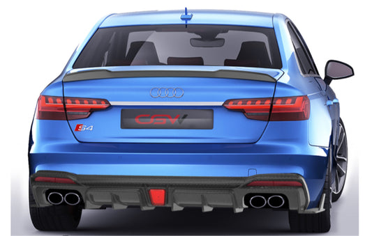 Real carbon fiber rear diffuser Audi A4 S4 دفيوزر لحية خلفية اودي كاربون فايبر حقيقي