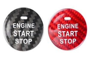 Real Carbon Fiber Engine Start Button Compatible with Subaru زر تشغيل كاربون فايبر سوبارو