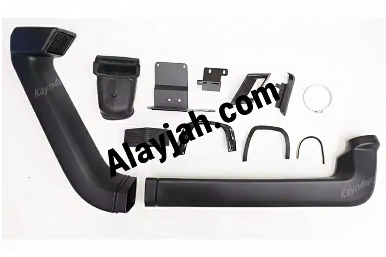 Jeep Wrangler JK Air Intake Snorkel Diving Kit – Wading Breather Hose Pipe, 4x4 Off-Road Modified Accessories طقم سحب هواء للجيب رانجلر JK – أنبوب تنفّس للغمر والطرق الوعرة، إكسسوارات معدلة للسيارات 4x4