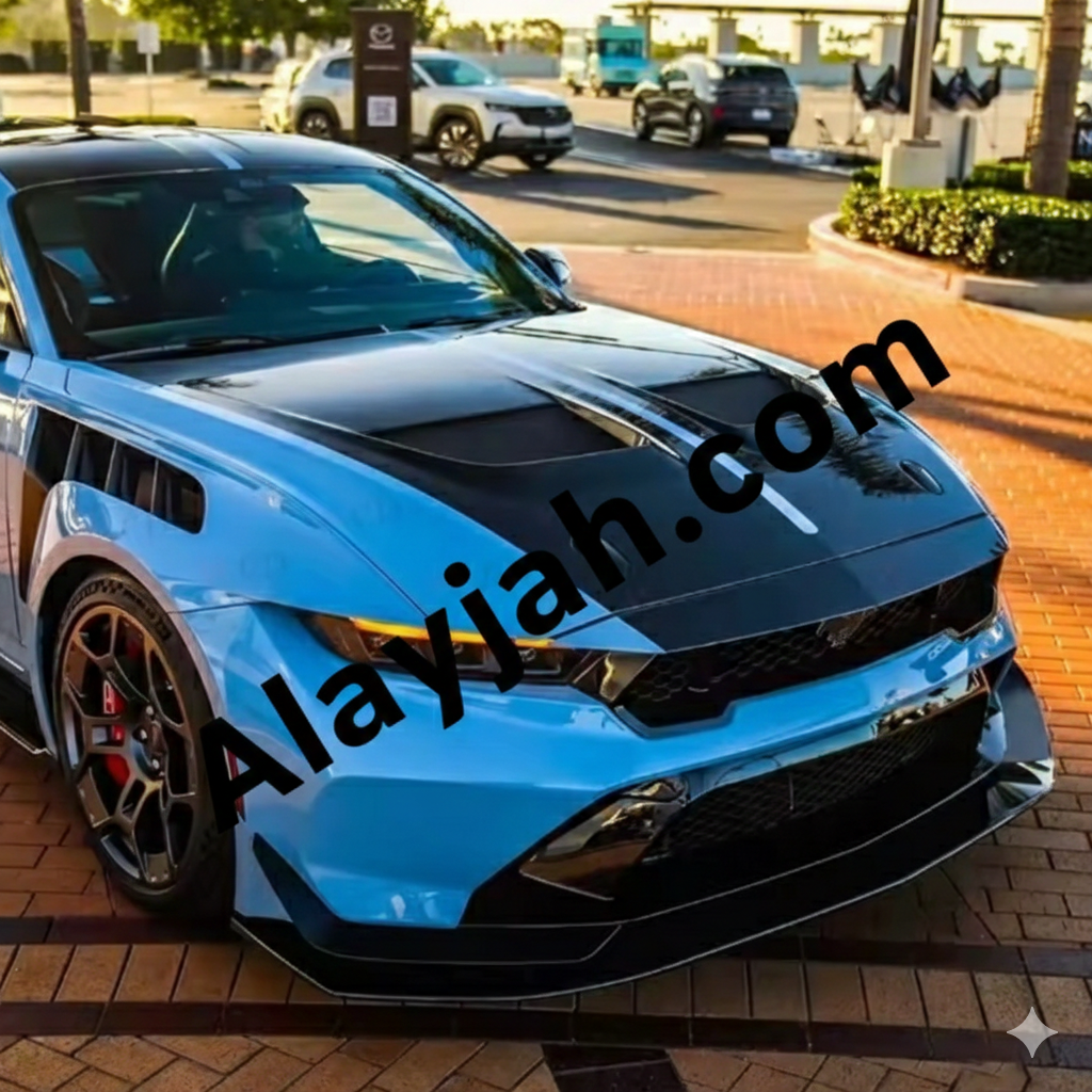 Full GTD-Style Body Kit for Mustang 2015–2017 with 2024 Model Conversion Parts طقم هيكل كامل بتصميم GTD لسيارة فورد موستانج 2015–2017 مع قطع تحويل لشكل موديل 2024
