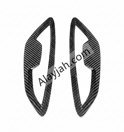 Dry Carbon Fiber Side Fender Cover Trim – Front Fender Vent Accessory for BMW 8 Series G14/G15/G16 (2020+) غطاء جانبي لجناح السيارة من ألياف الكربون الجافة – ملحق فتحة الجناح الأمامي لسيارات بي إم دبليو الفئة الثامنة G14/G15/G16 (2020+)