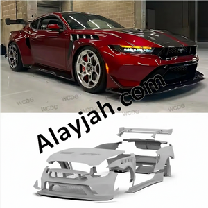 Full GTD-Style Body Kit for Mustang 2015–2017 with 2024 Model Conversion Parts طقم هيكل كامل بتصميم GTD لسيارة فورد موستانج 2015–2017 مع قطع تحويل لشكل موديل 2024