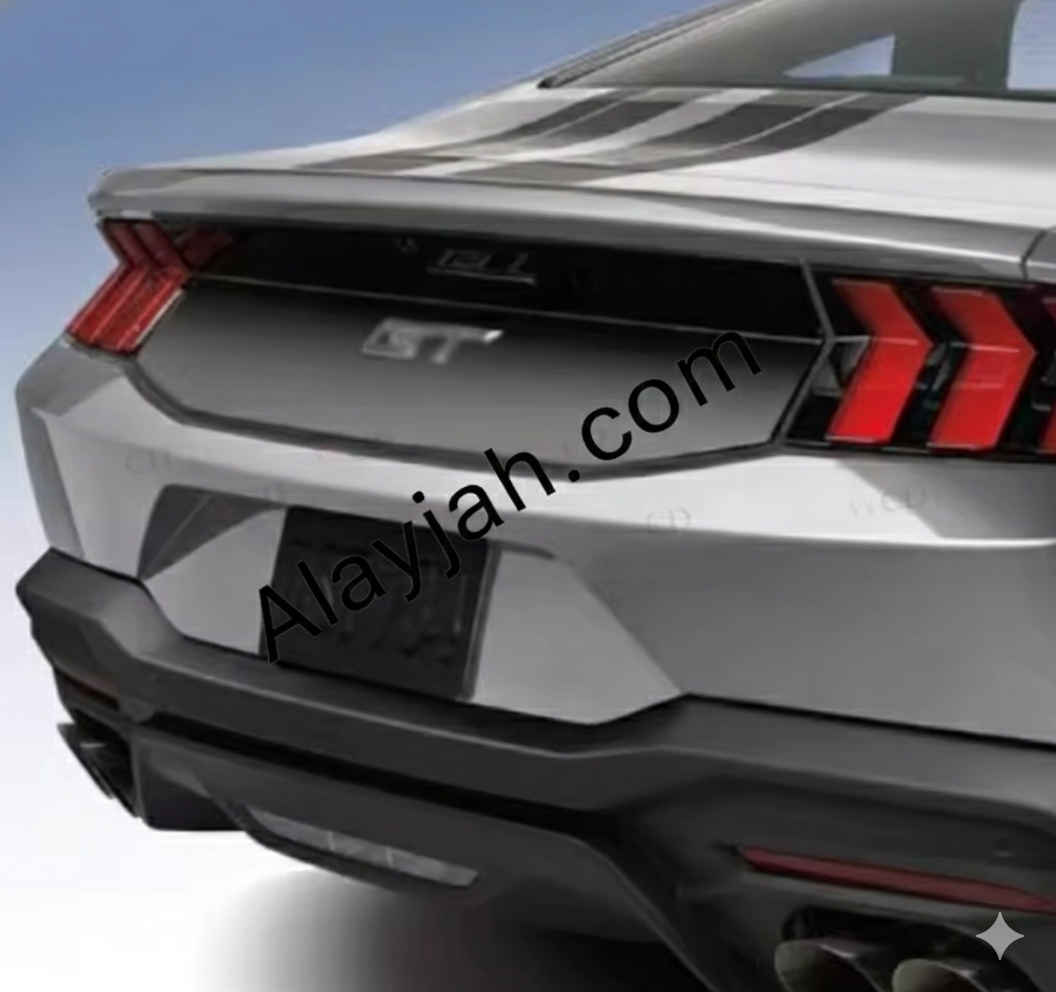 Dry Carbon Fiber Rear Trunk Cover – Body Kit Trunk Lid Trim Panel for Ford Mustang Dark Horse 2024+ غطاء صندوق خلفي من ألياف الكربون الجافة – طقم غطاء وتريم غطاء الصندوق الخلفي لسيارة فورد موستانج دارك هورس 2024+