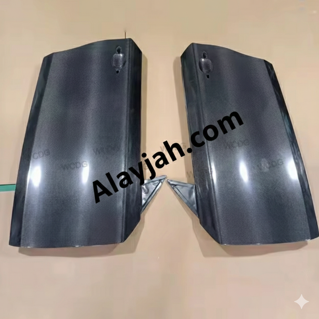 Carbon Fiber OEM-Style Door Panel Covers for BMW 3 Series E46 M3 (2-Door) ألواح أبواب من ألياف الكربون لطراز BMW الفئة الثالثة E46 M3 (بابان) بتصميم OEM