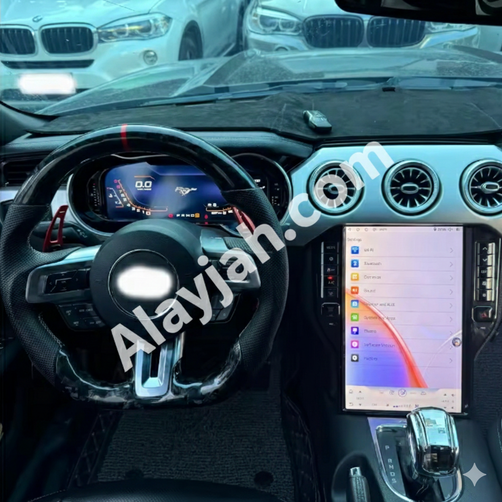 12.3" Digital LCD Instrument Cluster for Ford Mustang 2015–2019 – Full HD Speed Meter & Multimedia Dashboard Upgrade شاشة عدادات رقمية 12.3 إنش لفورد موستانج 2015–2019 – لوحة سرعة متعددة الوسائط بدقة عالية وترقية كاملة للتابلوه