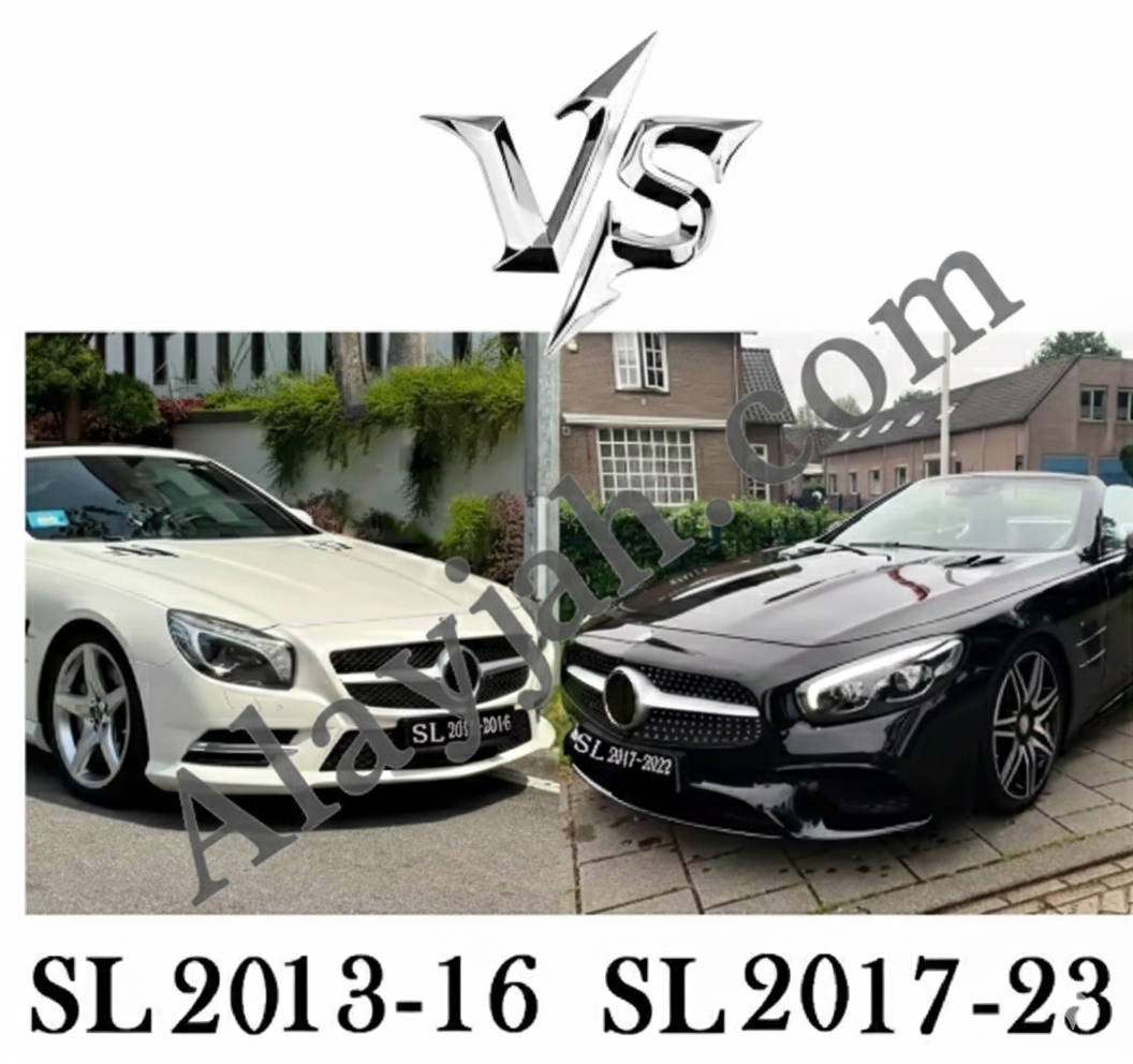 Racing Front Radiator Grilles for Mercedes-Benz R231 SL-Class 2013–2023 – Compatible with SL450, SL500, SL550 & SL65 شبك أمامي رياضي لراديتر مرسيدس بنز R231 SL-Class موديل 2013–2023 – متوافق مع SL450 وSL500 وSL550 وSL65