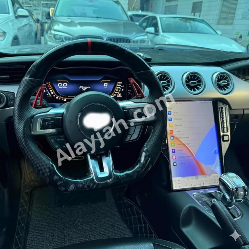 12.3" Digital LCD Instrument Cluster for Ford Mustang 2015–2019 – Full HD Speed Meter & Multimedia Dashboard Upgrade شاشة عدادات رقمية 12.3 إنش لفورد موستانج 2015–2019 – لوحة سرعة متعددة الوسائط بدقة عالية وترقية كاملة للتابلوه