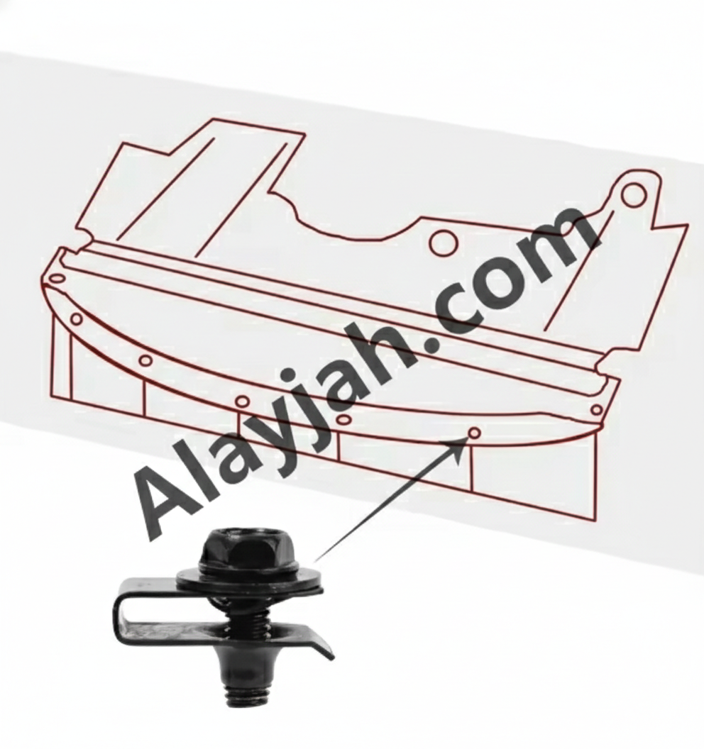 20PCS Car Body Screws & U-Nut Clips Set – Undertray, Bumper, Splash Shield, Hood Lining Retainer & Fastener Kit طقم 20 قطعة مسامير هيكل السيارة مع مشابك U-Nut – مناسب للصدّام، درع الحماية، بطانة الغطاء، وتثبيت الأندر تري