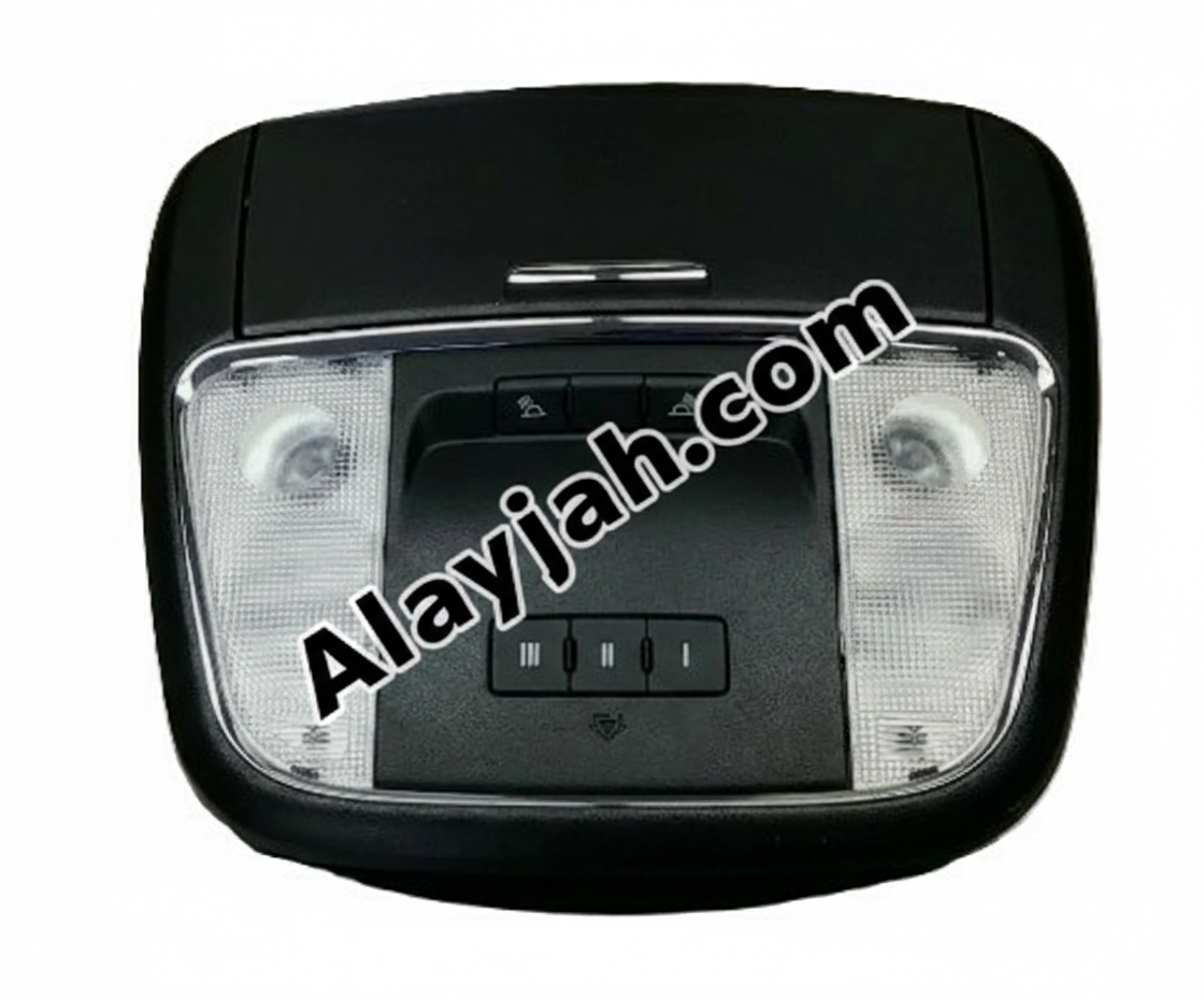 Used 2015–2023 Dodge Charger OEM Overhead Console – Black, Without Sunroof - وحدة التحكم العلوية (الكونسول العلوي) الأصلية مستعملة لدودج تشارجر 2015–2023 – باللون الأسود، بدون فتحة سقف