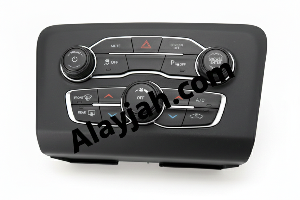 Used Dodge Charger 2016–2023 A/C Heater Climate Control Unit – Temperature & Fan Adjustment Panel - وحدة تحكم مناخية مستخدمة لتكييف الهواء والتدفئة دودج تشارجر 2016–2023 – لوحة ضبط درجة الحرارة والمروحة