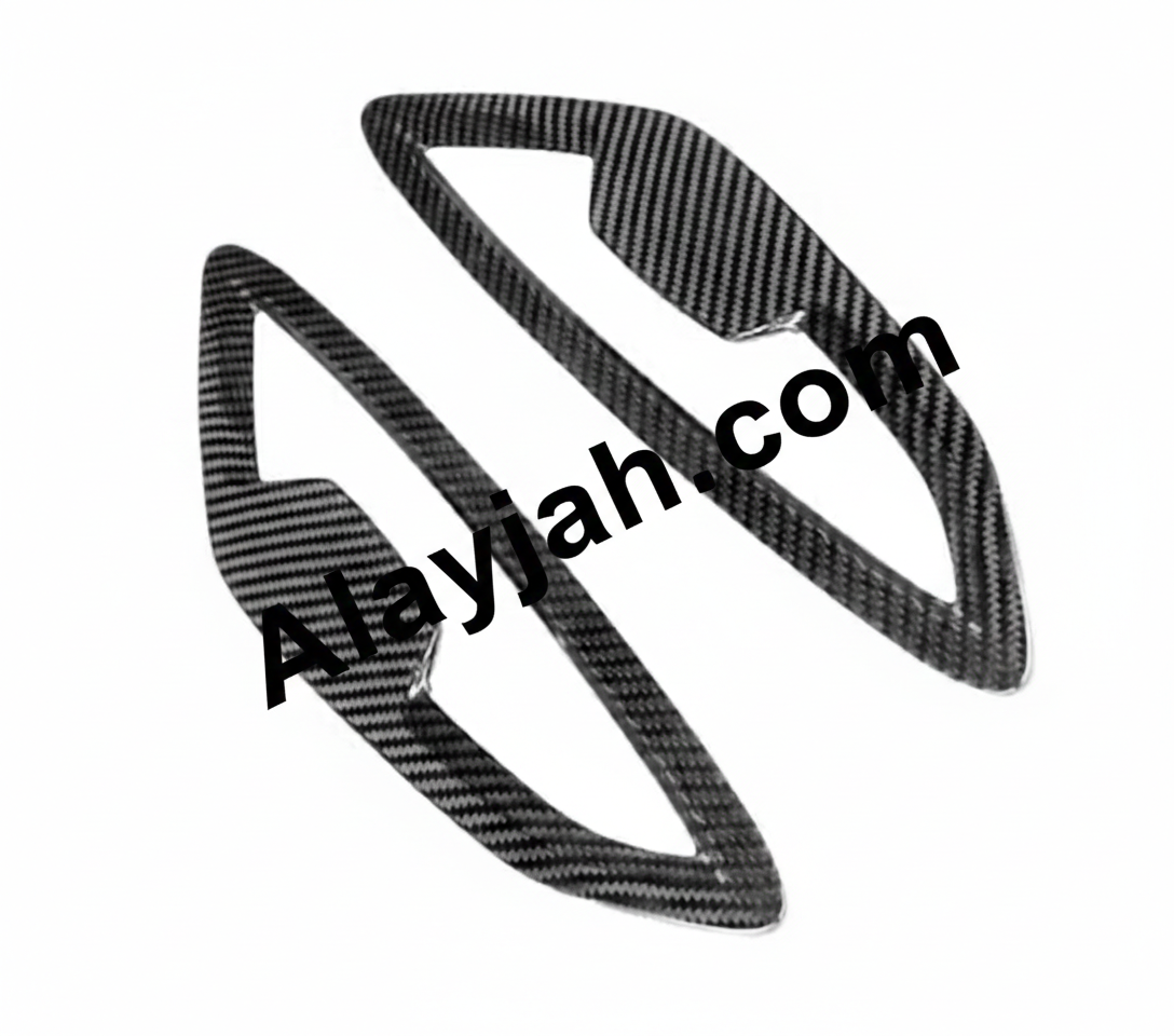 Dry Carbon Fiber Side Fender Cover Trim – Front Fender Vent Accessory for BMW 8 Series G14/G15/G16 (2020+) غطاء جانبي لجناح السيارة من ألياف الكربون الجافة – ملحق فتحة الجناح الأمامي لسيارات بي إم دبليو الفئة الثامنة G14/G15/G16 (2020+)