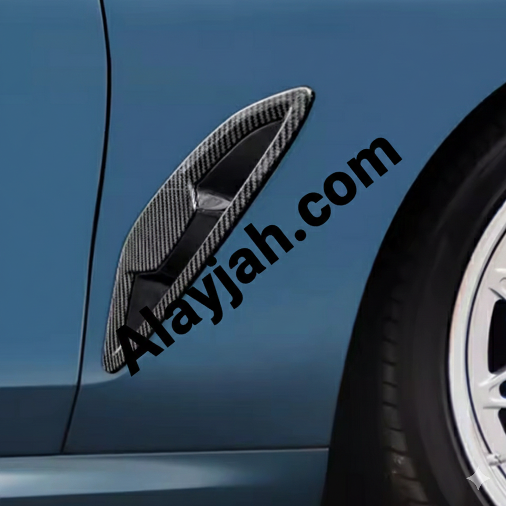 Dry Carbon Fiber Side Fender Cover Trim – Front Fender Vent Accessory for BMW 8 Series G14/G15/G16 (2020+) غطاء جانبي لجناح السيارة من ألياف الكربون الجافة – ملحق فتحة الجناح الأمامي لسيارات بي إم دبليو الفئة الثامنة G14/G15/G16 (2020+)