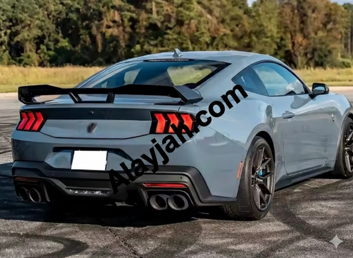 Dry Carbon Fiber Rear Trunk Cover – Body Kit Trunk Lid Trim Panel for Ford Mustang Dark Horse 2024+ غطاء صندوق خلفي من ألياف الكربون الجافة – طقم غطاء وتريم غطاء الصندوق الخلفي لسيارة فورد موستانج دارك هورس 2024+