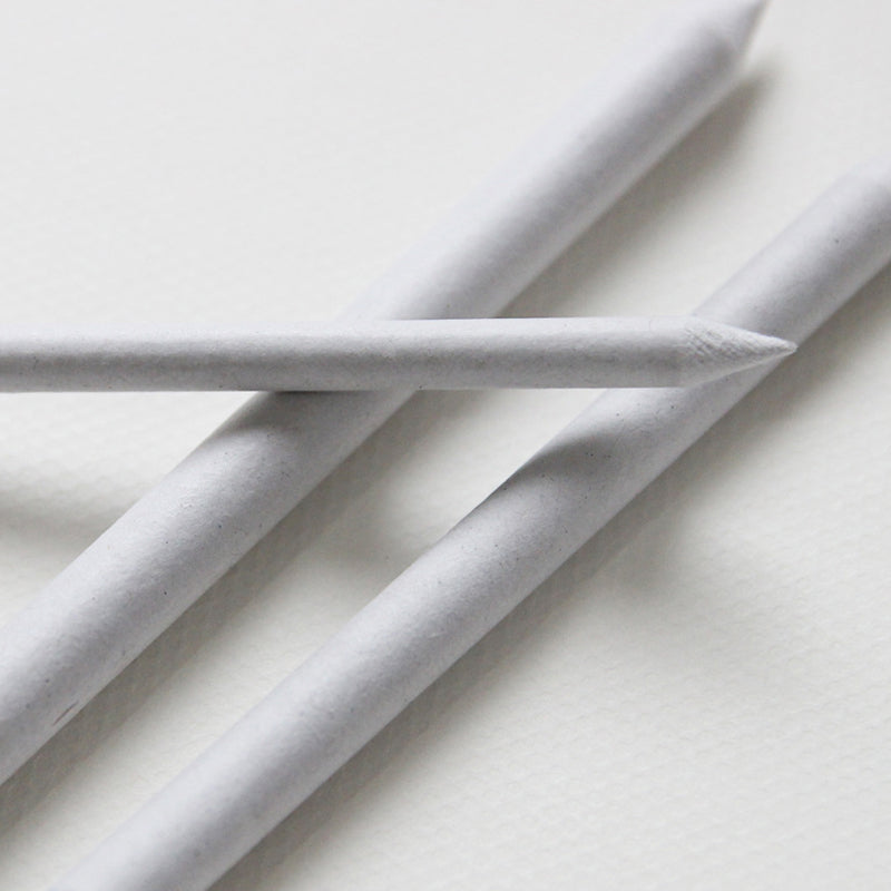 Alayjah, 3-Piece Double-Ended Blending Stumps (2 Pack), White Tools for Pencil & Charcoal Shading 3 20100150قطع من أقلام الدمج مزدوجة الأطراف (عبوتان)، أدوات بيضاء لتظليل الفحم والرصاص