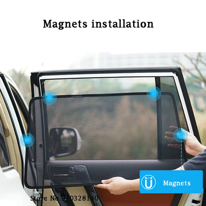 Toyota RAV4 2019-2023 Magnetic Car Sunshade Mesh Curtains شمسيات للنوافذ الدرايش تويوتا راف 4