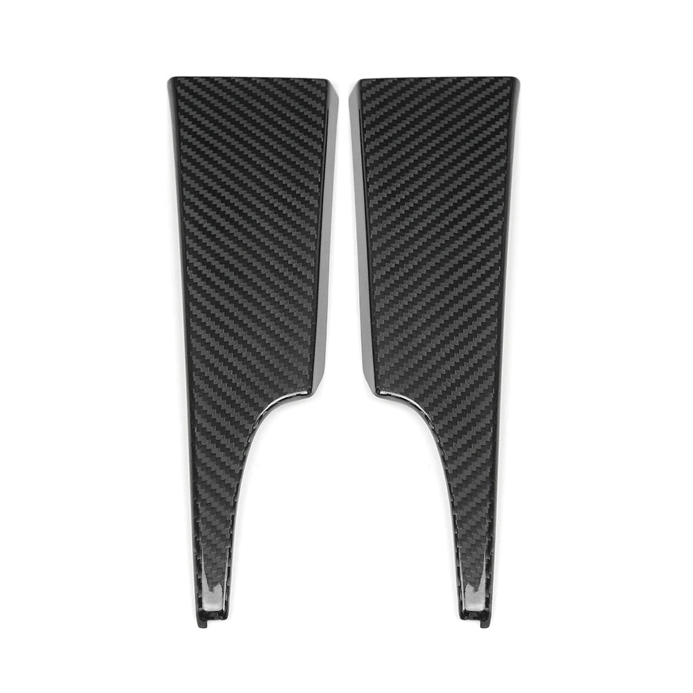 Dashboard Left and Right Lower Interior Trims for Mustang 2015-2023 Real Carbon Fiber  الزينة الداخلية السفلية اليمنى واليسرى للوحة العدادات لفورد موستانج 2015-2023
