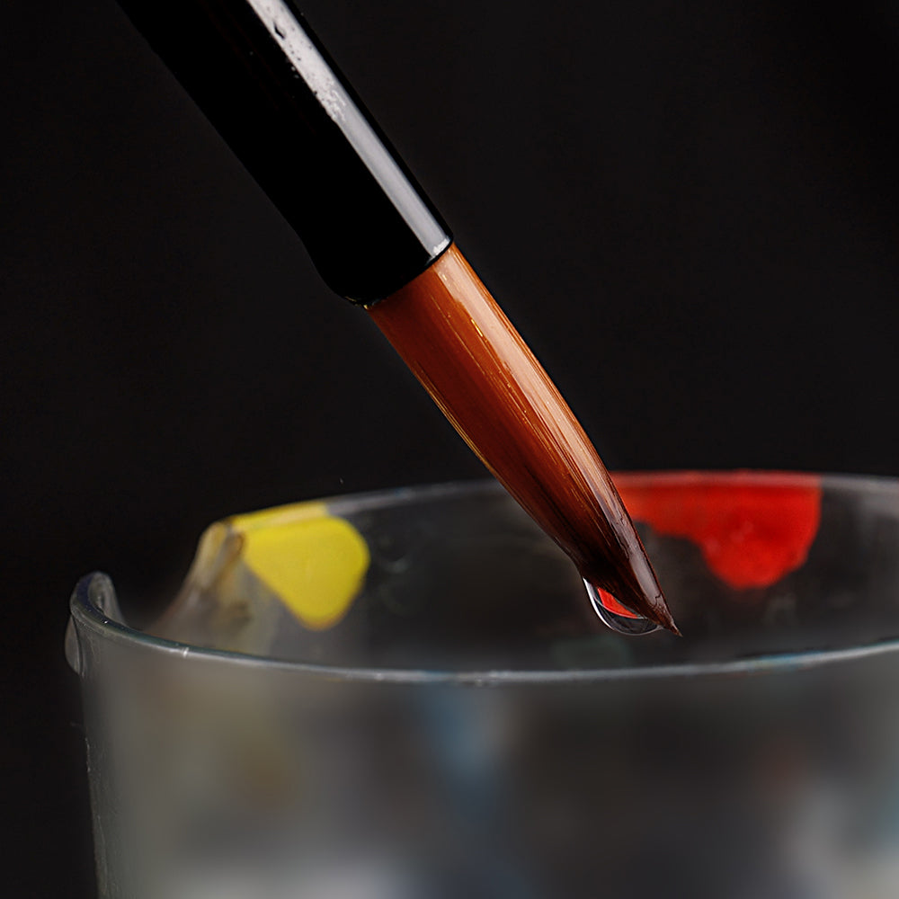 Alayjah 12-Piece Nylon Paint Brush Set for Acrylic, Oil & Watercolor – Versatile & Durable 20100210فرش رسم من النايلون 12 قطعة للأكريليك والزيت والألوان المائية – فرش متعددة الاستخدام ومتينة