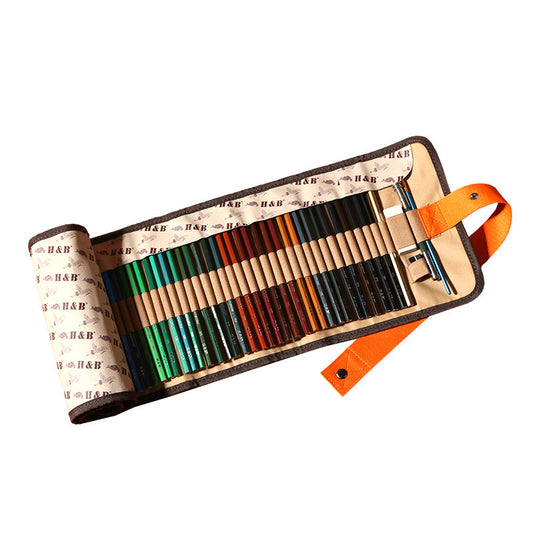 Alayjah, 72-Piece Professional Wooden Watercolor Colored Pencil Set, Smooth Blendable Colors in Storage Box for Artists & Students 20100340  طقم ألوان خشبية مائية احترافي مكون من 72 قطعة، ألوان ناعمة وسهلة الدمج في صندوق فخم للفنانين