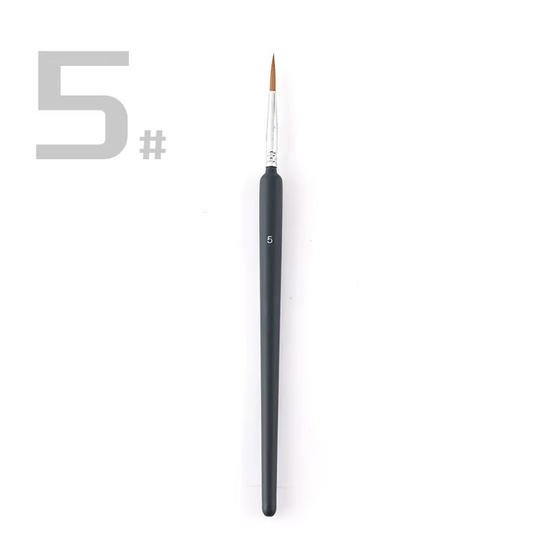 Alayjah, Professional Artist Miniature Detail Paint Brush Set, 11-Piece, Sharp Tips for Precise, Clear, and Fine Artwork Drawing 20100330 ألايجا، فرش رسم احترافية 11 قطعة لتفاصيل صغيرة – رؤوس حادة لرسم دقيق وواضح وفني ممتاز
