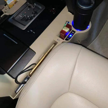 LED Seat Storage Box Cup Holder Heating Cooling For Toyota Land Cruiser 200 LC200 2008-2022 صندوق تخزين مع حامل اكواب ومبرد مسخن للمشروبات تويوتا لاندكروزر