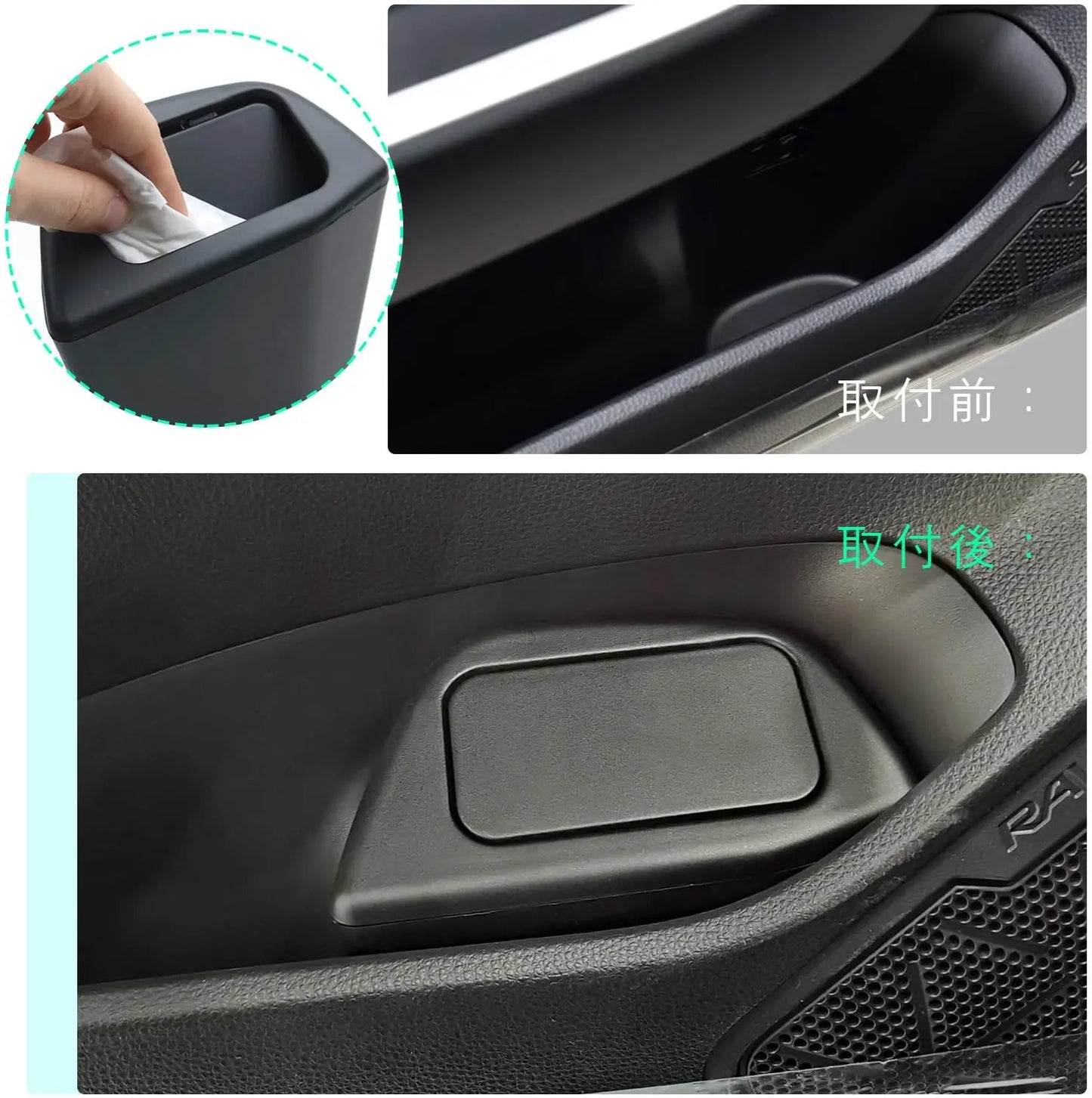 2PCS Door Special Side Trash Can Ashbin Car Organizer For Toyota RAV4 Xa50 2019 2020 صناديق تخزين تويوتا راف 4