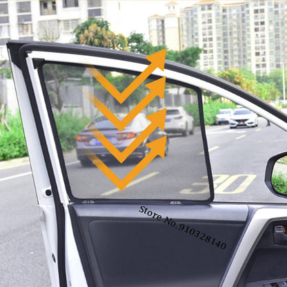 Toyota RAV4 2019-2023 Magnetic Car Sunshade Mesh Curtains شمسيات للنوافذ الدرايش تويوتا راف 4