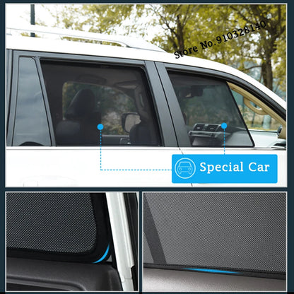 Toyota RAV4 2019-2023 Magnetic Car Sunshade Mesh Curtains شمسيات للنوافذ الدرايش تويوتا راف 4