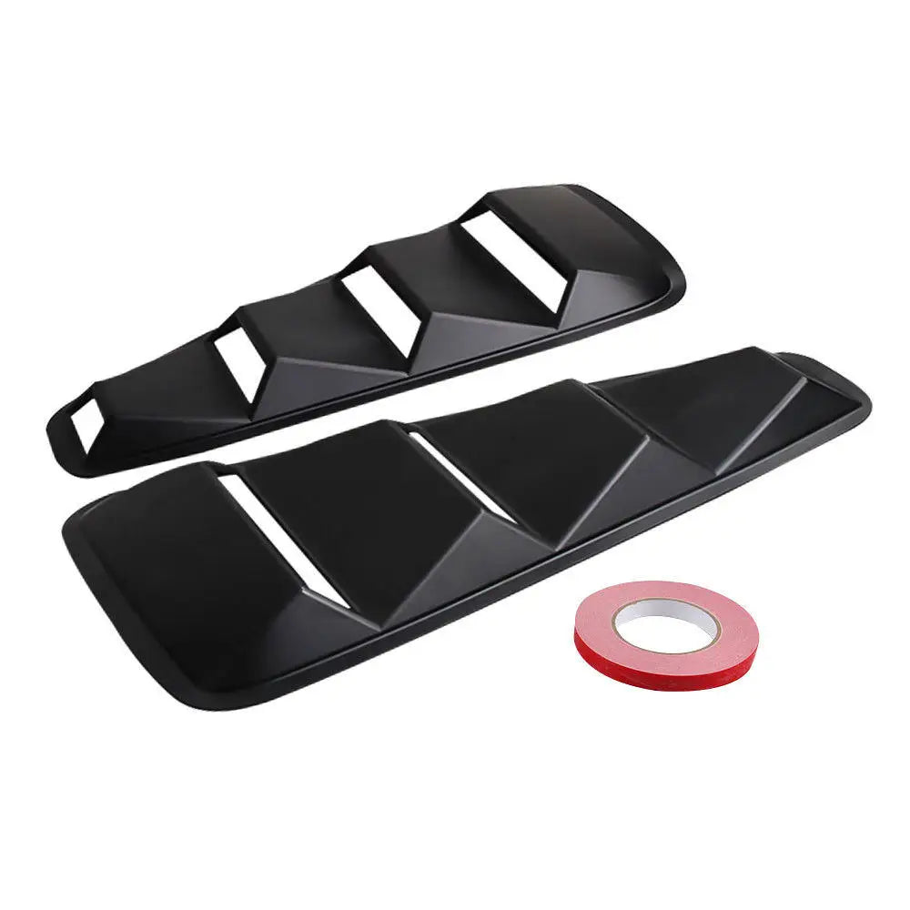 A Pair Quarter Side Window Louvers Ford Mustang 2005 2006 2007 2008 2009 2010 2011 2012 2013 2014 غطاء مدرج لوفر للجامات الجانبية فورد موستنج