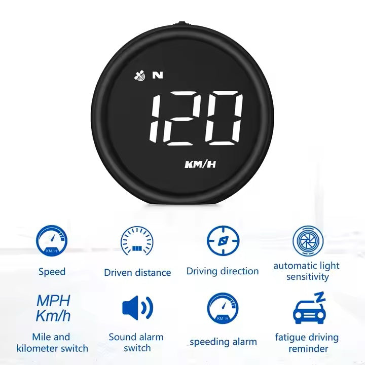 Digital GPS meter round shape عداد الكتروني يعمل بالأقمار الاصطناعية شكل دائري (اسعار خاصة للتجار special prices for sellers)