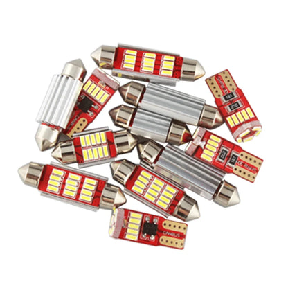 7pcs White Canbus LED Interior Light Reading Map Bulbs Kit Fit For 2005 2006 2007 2008 2009 Ford Mustang Cargo License Lamp اضاءة فورد موستنج