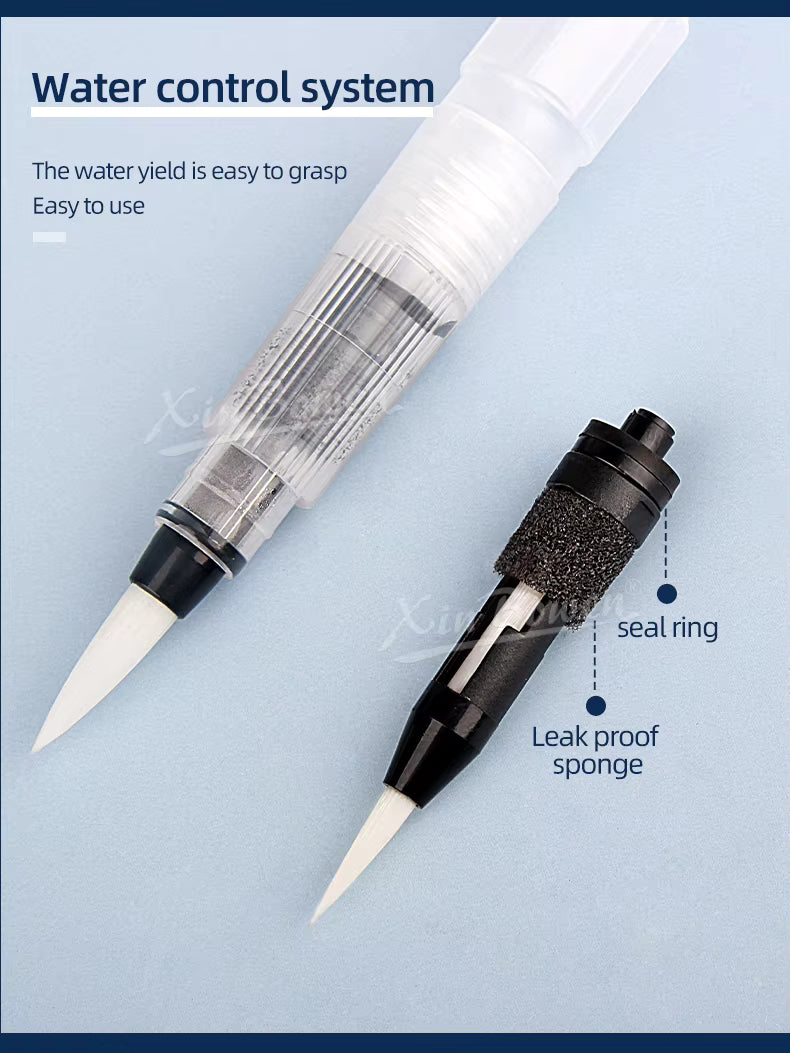 Alayjah, Professional Water Brush Pen , Set of 3 Pieces L M S, 20100040 قلم فرشاة ماء، قطعة واحدة، أداة تلوين قابلة لإعادة التعبئة للألوان المائية والغواش، (Special Prices for Sellers اسعار خاصة للتجار )