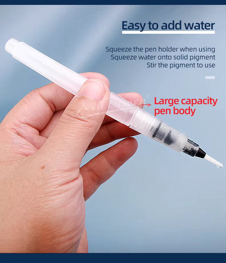 Alayjah, Professional Water Brush Pen , Set of 3 Pieces L M S, 20100040 قلم فرشاة ماء، قطعة واحدة، أداة تلوين قابلة لإعادة التعبئة للألوان المائية والغواش، (Special Prices for Sellers اسعار خاصة للتجار )
