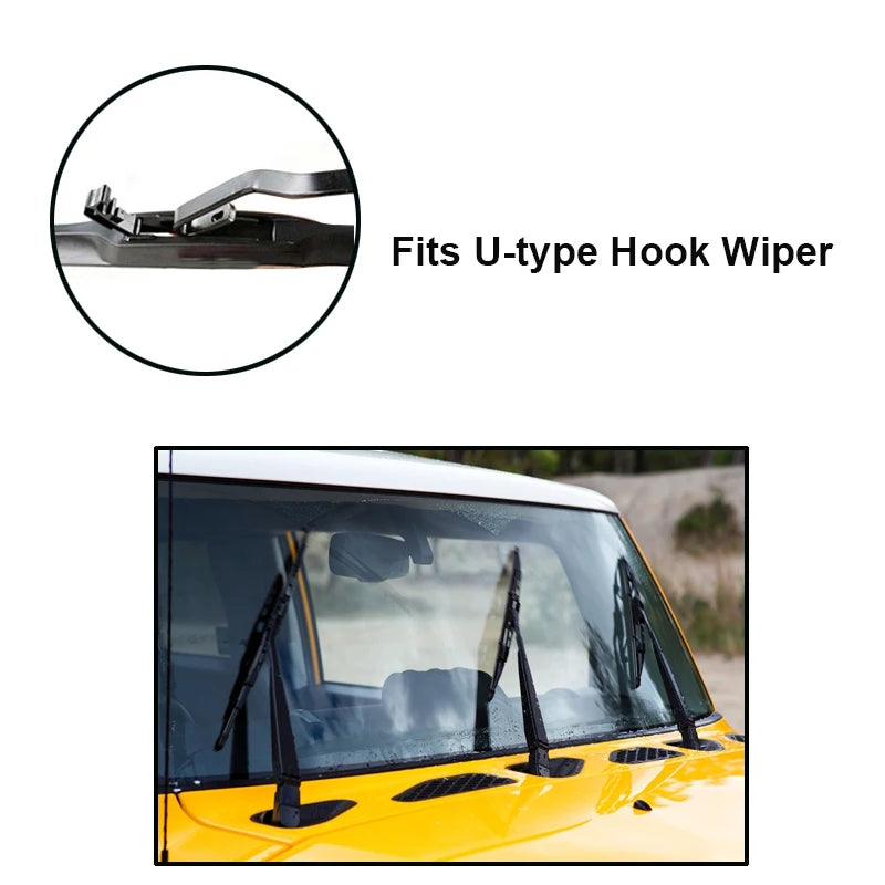 Erick's Wiper 3Pcs Front Wiper Blades Set For Toyota FJ Cruiser 2006 - 2023 Windshield Windscreen Window Rain Brushes 14"16"14"ممسحة 3 قطعة شفرات المساحات الأمامية مجموعة لتويوتا FJ كروزر 2006 - 2023 الزجاج الأمامي نافذة المطر فرش 14 "16" 14"