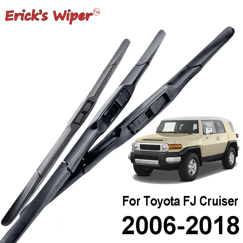 Erick's Wiper 3Pcs Front Wiper Blades Set For Toyota FJ Cruiser 2006 - 2023 Windshield Windscreen Window Rain Brushes 14"16"14"ممسحة 3 قطعة شفرات المساحات الأمامية مجموعة لتويوتا FJ كروزر 2006 - 2023 الزجاج الأمامي نافذة المطر فرش 14 "16" 14"