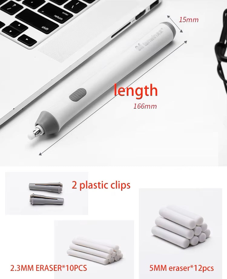 Alayjah Mini Electric Eraser, 1 Pc – Battery Pencil Eraser for Artists, Students, Easy Refill ممحاة كهربائية صغيرة، 1 قطعة – ممحاة أقلام بالبطارية للفنانين والطلاب، إعادة تعبئة سهلة