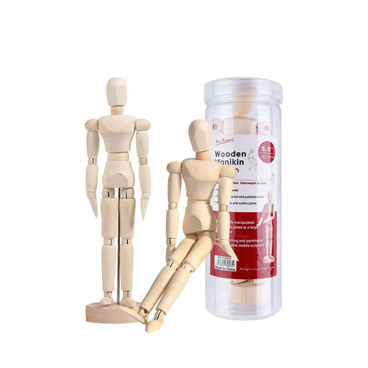 8'' Adjustable Wooden Artist Manikin, 1 Piece, Male/Female Model for Sketching, Painting & Art Displayمانيكان خشبي فني قابل للتعديل بحجم 8 بوصة، قطعة واحدة، نموذج ذكر/أنثى للرسم والتلوين وعرض الأعمال الفنية (Special Prices for Sellers اسعار خاصة للتجار )