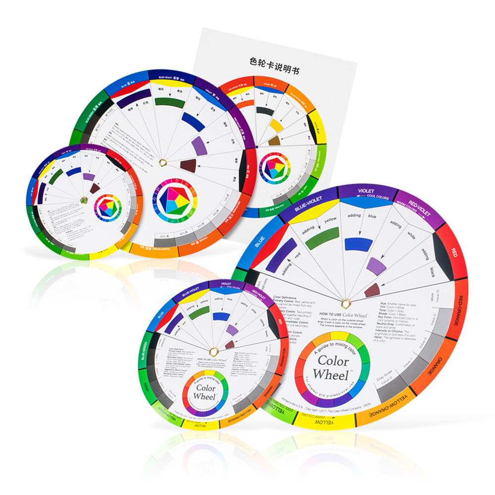 Alayjah, Color Wheel Guide & Testing Tool, 1-Piece , Ideal for Mixing, Nail Art, Tattoos, and School Projects 20100070(Special Prices for Sellers اسعار خاصة للتجار )