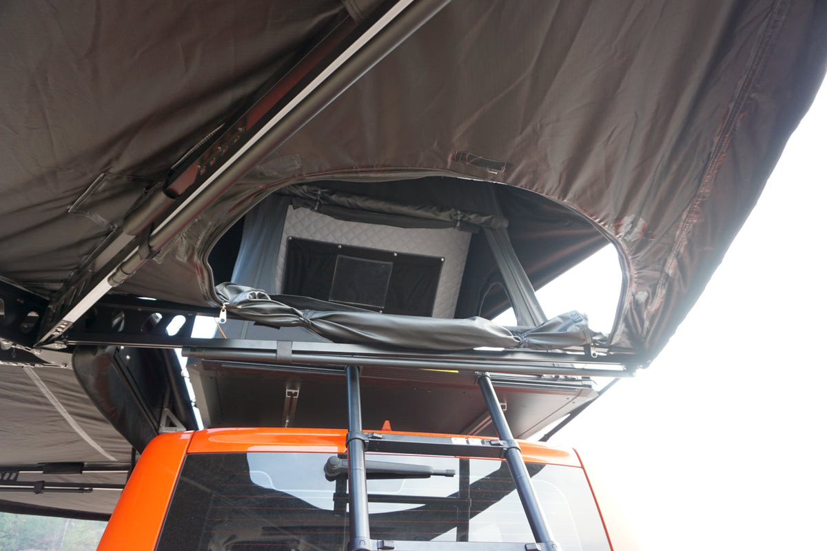 Alayjah 270° Car Rooftop Tent Awning, 600D Waterproof, Free-Standing, 1 Pc مظلة خيمة سقف سيارة بزاوية 270°، مقاومة للماء 600D، قائمة بذاتها، قطعة واحدة