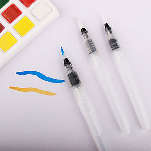Alayjah, Professional Water Brush Pen , Set of 3 Pieces L M S, 20100040 قلم فرشاة ماء، قطعة واحدة، أداة تلوين قابلة لإعادة التعبئة للألوان المائية والغواش،
