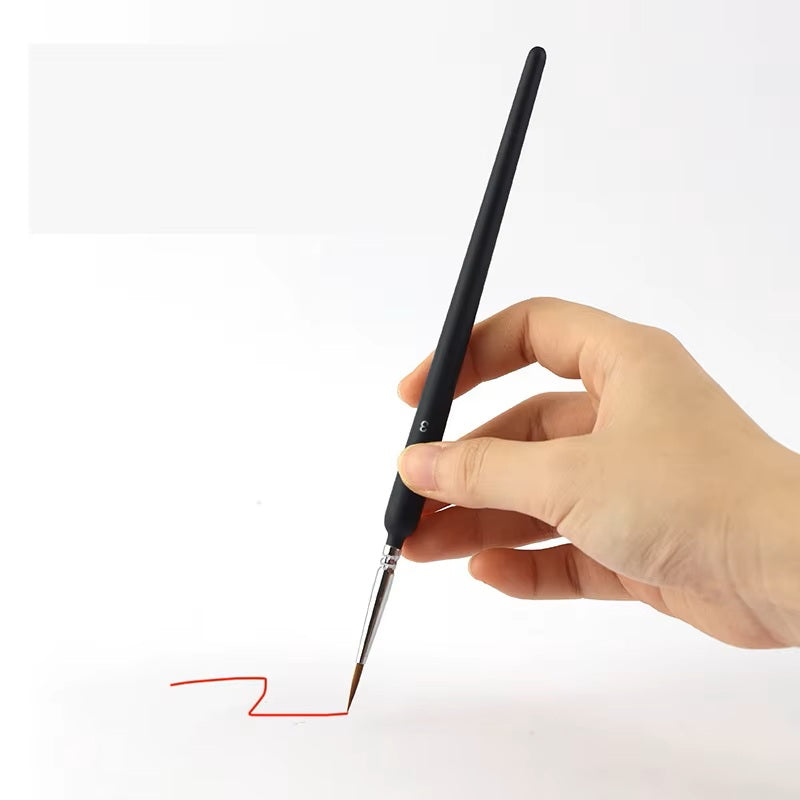Alayjah, Professional Artist Miniature Detail Paint Brush Set, 11-Piece, Sharp Tips for Precise, Clear, and Fine Artwork Drawing 20100330 ألايجا، فرش رسم احترافية 11 قطعة لتفاصيل صغيرة – رؤوس حادة لرسم دقيق وواضح وفني ممتاز