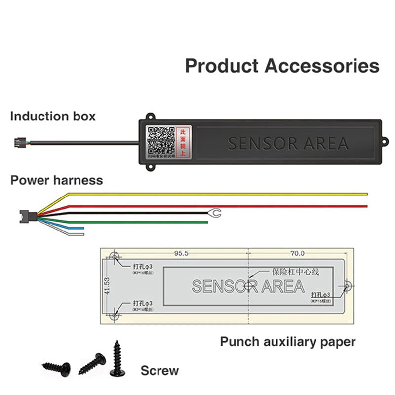 1 year warranty Universal Trunk Boot Kick Sensor  ميزة فتح الصندوق مستشعر الرجل ضمان سنة لكل السيارات