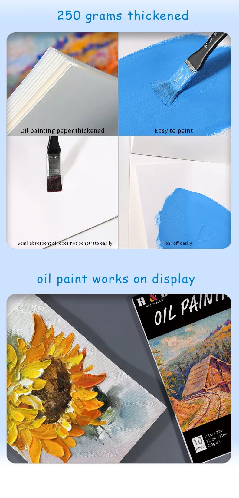 Alayjah, A4 Oilcolor Painting Pad, 1 Piece, Premium Textured Paper for Smooth Oil Painting, Ideal for Artists & Beginnersألايجاه، دفتر رسم بألوان الزيت مقاس A4،  20100442 قطعة واحدة – ورق عالي الجودة بسطح ملمس مثالي للرسم الزيتي، مناسب للفنانين والمبتدئين
