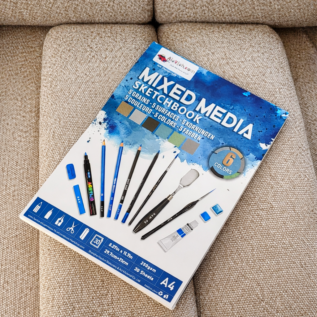 Mix Media Drawing Pad كراسة رسم ميكسميديا متعددة الاستخدامات