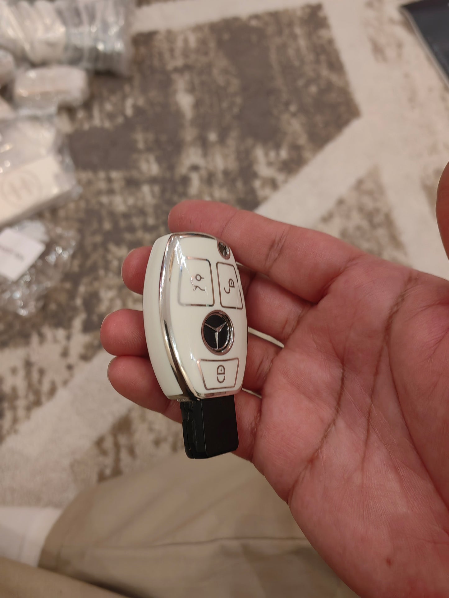 غطاء مفتاح مرسيدس اس كلاس أي كلاس اس ال سي جي كلاس جيتي  Car key case S class SL class E class C class G class GT