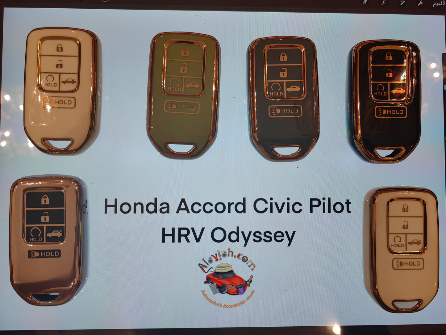 غطاء مفتاح هوندا اكورد سيفيك اوديسي اتش ار في  Car key case Honda Civic Accord Pilot Odyssey HRV  class GT