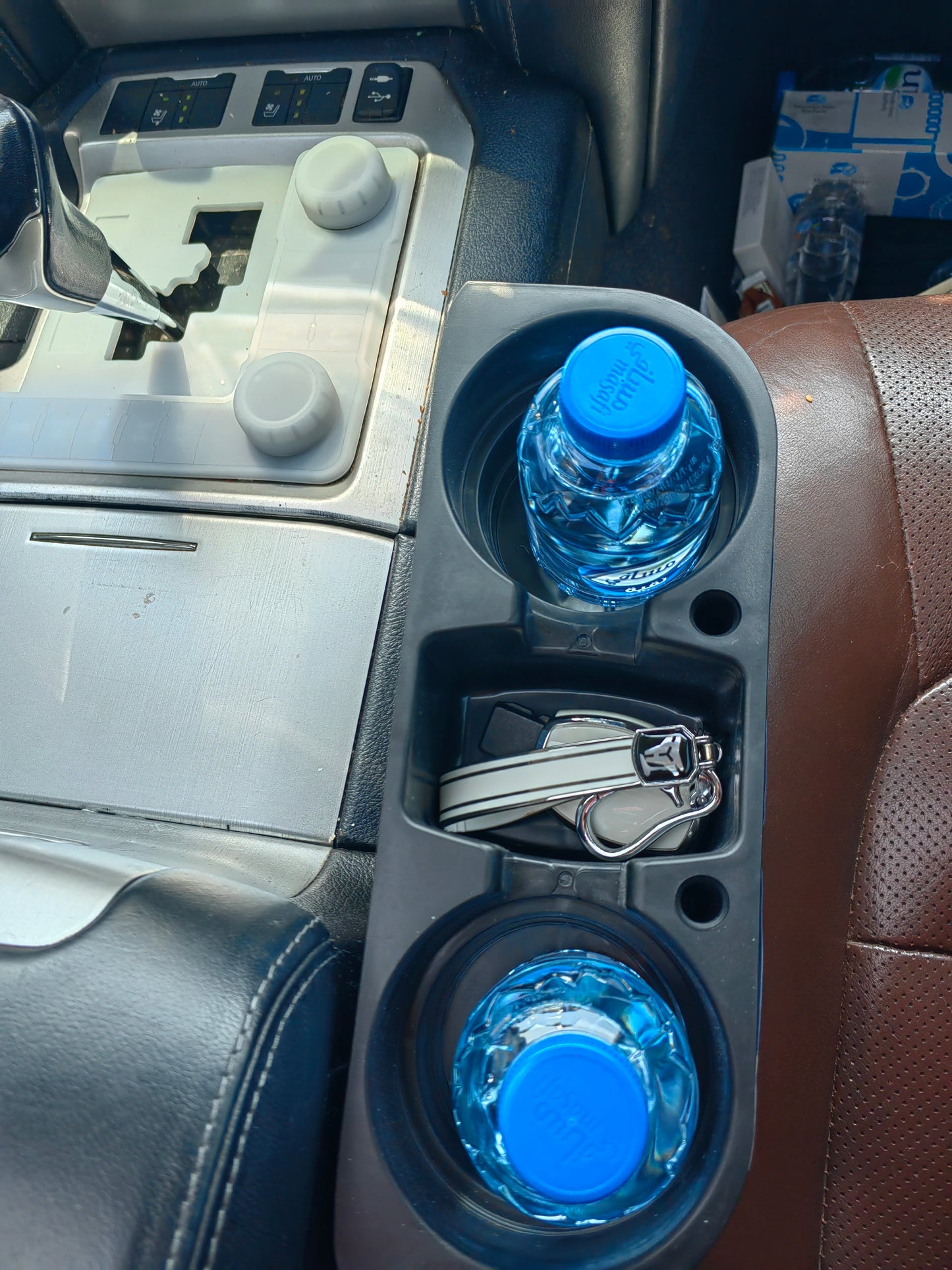 Car Cup Holder mobile holder organizer Auto Seat Gap حامل أكواب للسيارة منظم اغراض حامل تخزين