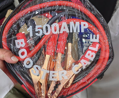 1 Year Warranty Car Jump Battery Charge Cable Wire Emergency Booster 1500AMP Safety,10700080  ضمان سنة سلك  كيبل واير شحن بطارية سيارة اشتراك