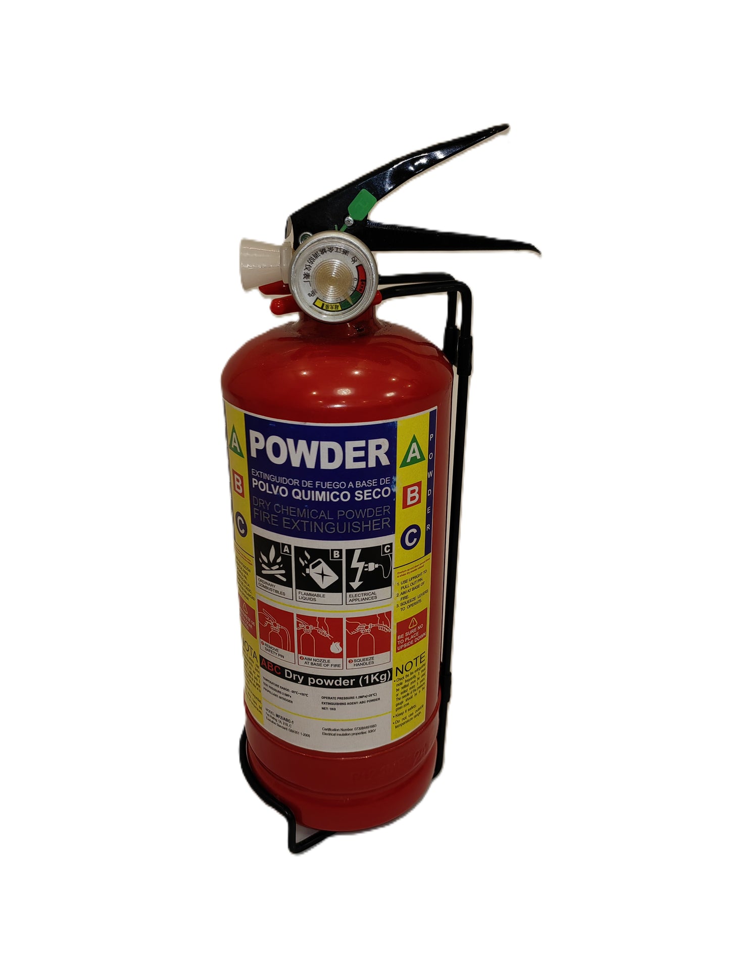 Small Fire Extingusher 1 Kg with box طفاية حريق 1كيلو مع صندوق